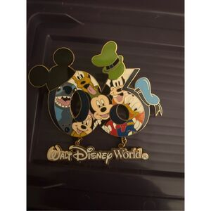 2006 Walt Disney World 06 Collection Dangle /Jumbo Pin Stitch Mickey Donald